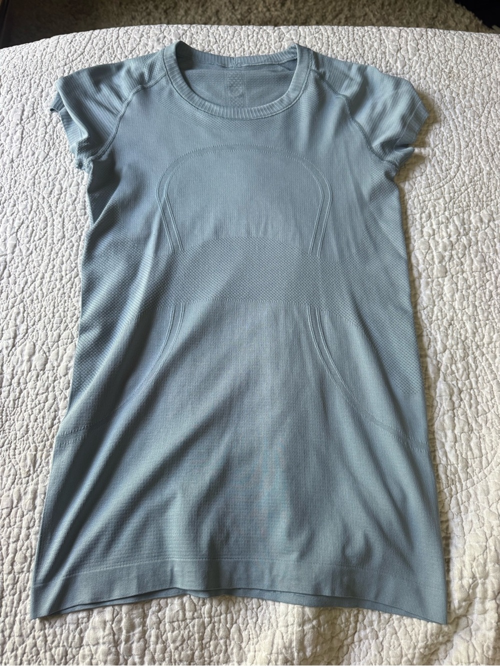 Lululemon Light Blue Women's Seamless Short-Sleeve Top